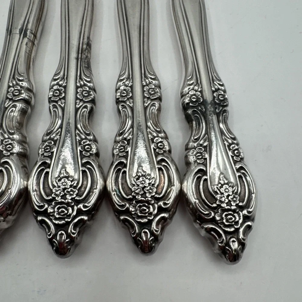Lot Of 8 Oneida Silver Michelangelo (Stainless) Flatware‎ Hollow Dinner Knives